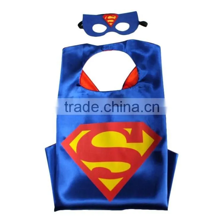 Manufacturers supply children's Cartoon Heroes cloak wholesale new Halloween custom double Superman Cape Cloak