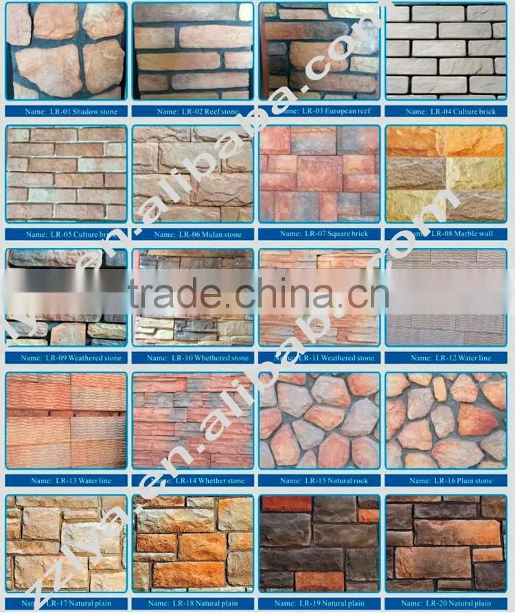 2016 superior quality new rubber brick wall silicone mould old brick stone mold