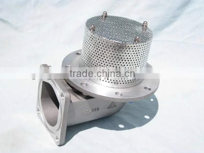 4" Square flange for bottom valve