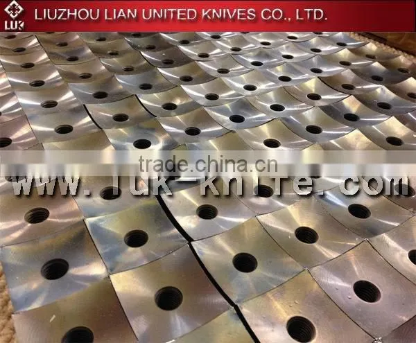 D-2 Single Shaft,Plastic crusher and shredder blade for scrap plastic recycling
