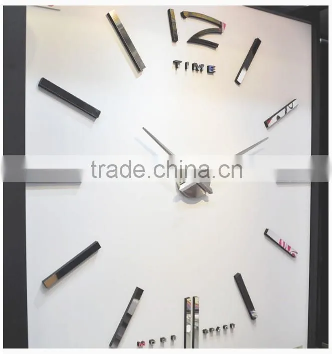 Different types of wall clocks DIY 3D Wall Clock Home Decor Bell Cool Mirror Stickers Art Watch