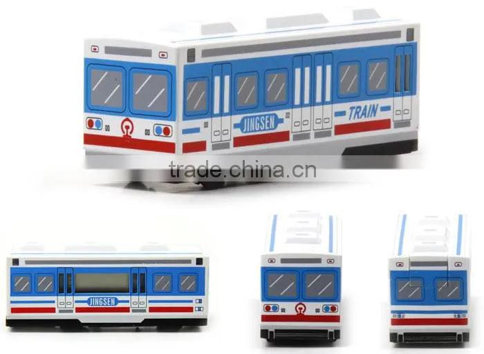 Smart Creative Auto Bus Alarm Clock ,Driving Car LCD Alarm Clock