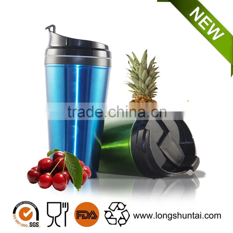 Direct Manufacturer 16oz double wall stainless steel travel mug with lid