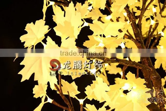 3m Copper wire warm white led simulated maple trees