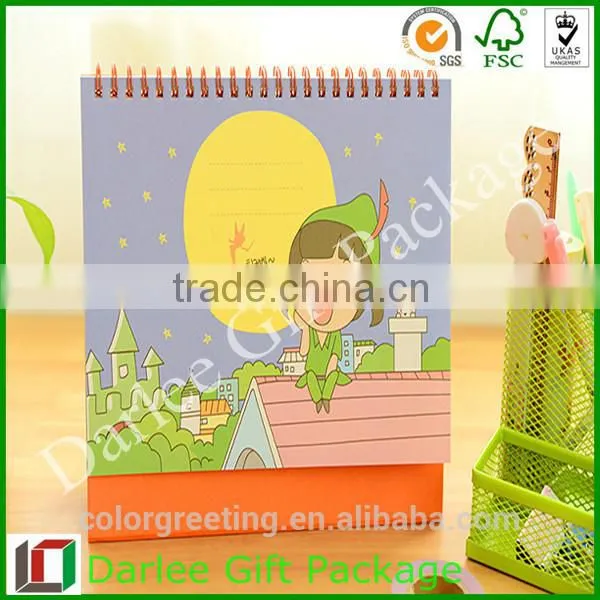 China calender OEM paper desk calender custom calender