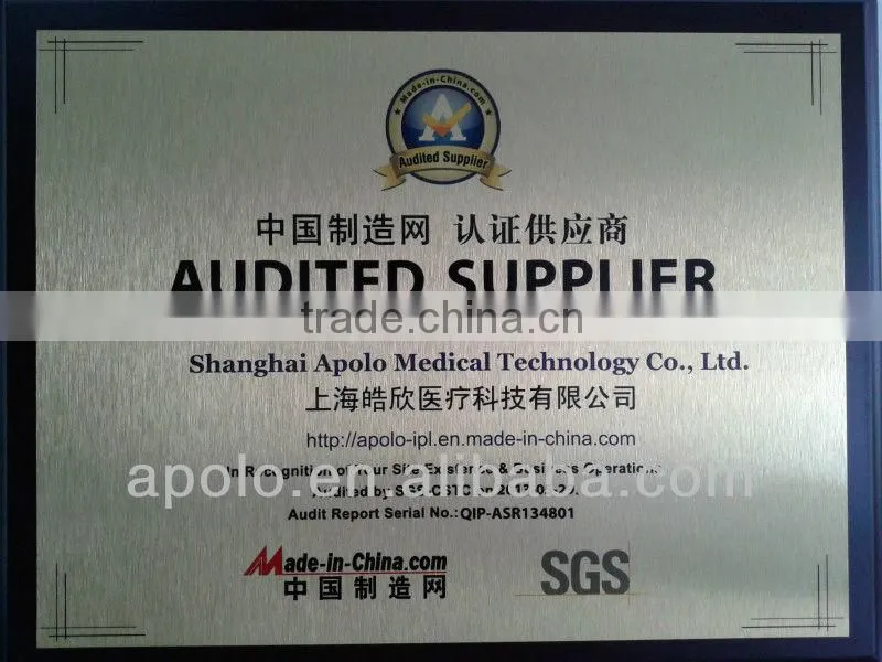 amazing 2013 newest real hot selling Elight IPL hair removal aesthetic medical beauty equipment by shanghai med.apolo