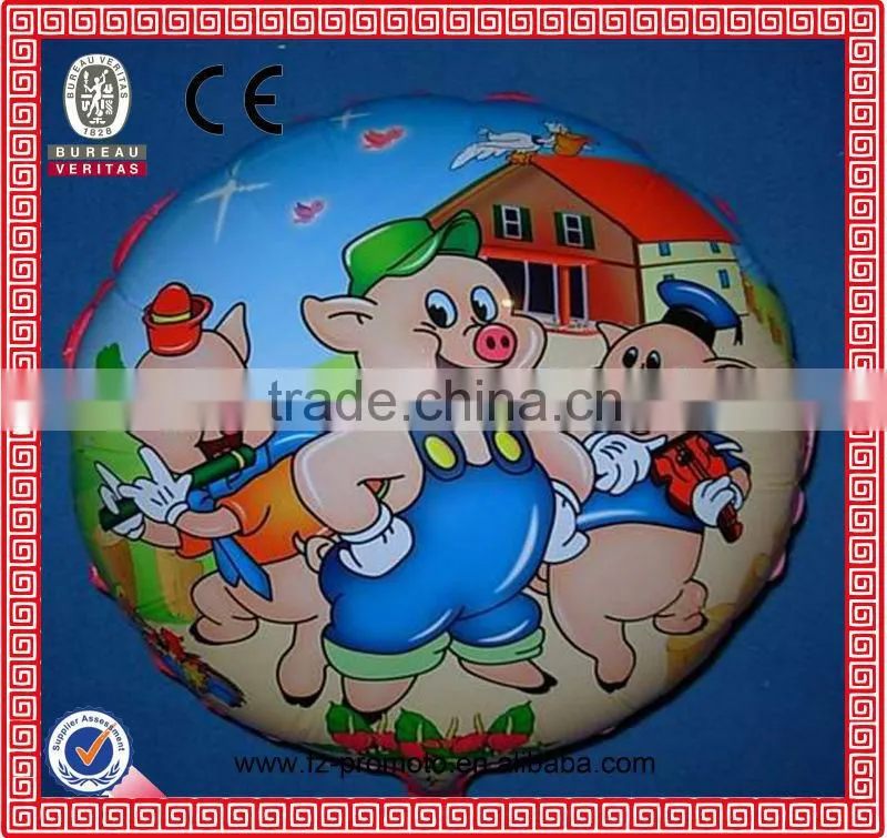 100% aluminium foil cartoon balloon