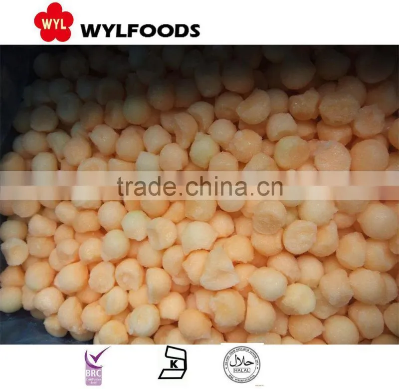 Frozen melon ball green/yellow from china new crop