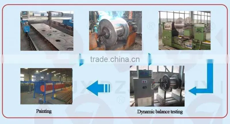Steel cable reel with pressed flanges and rounded rim