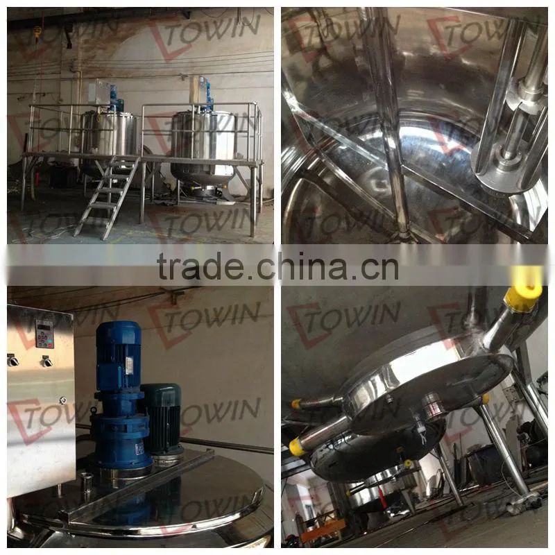 100-10000L stainless steel high pressure chemical reactor with condensor