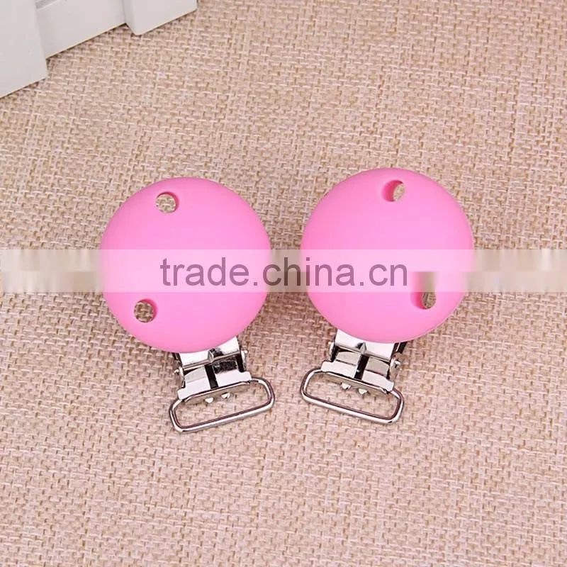Wholesale Silicone Silicone Rounded Shape Clip Assemble with Pacify