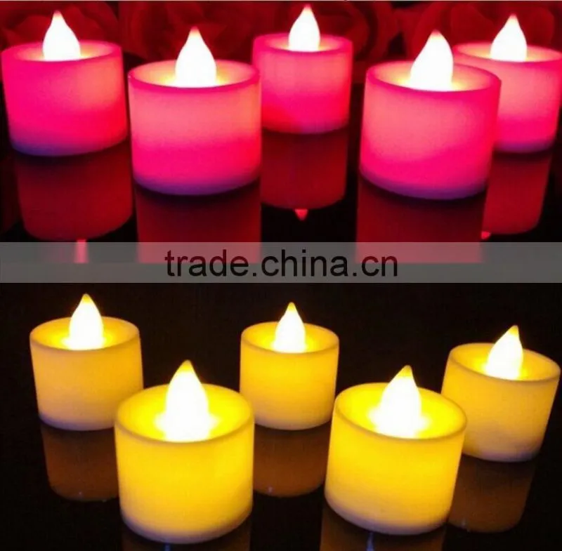 Huaming Colorful Electronic Flameless LED Wax Candle Light