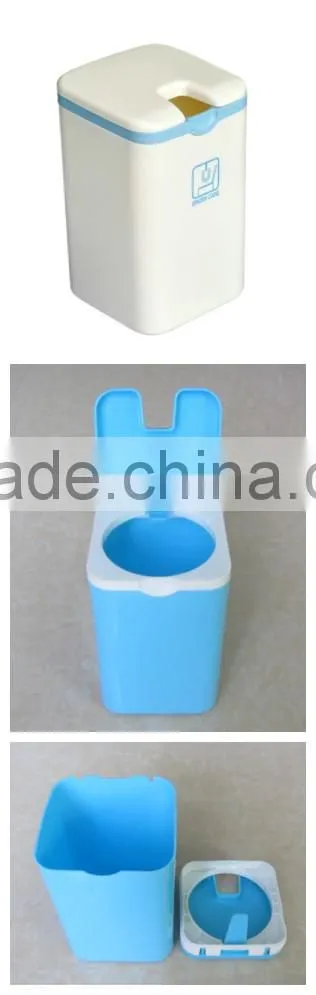 square plastic litter storage bin