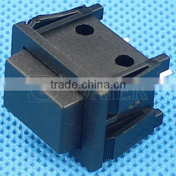 PBS-30B OFF-(ON) black rectangular button push switch