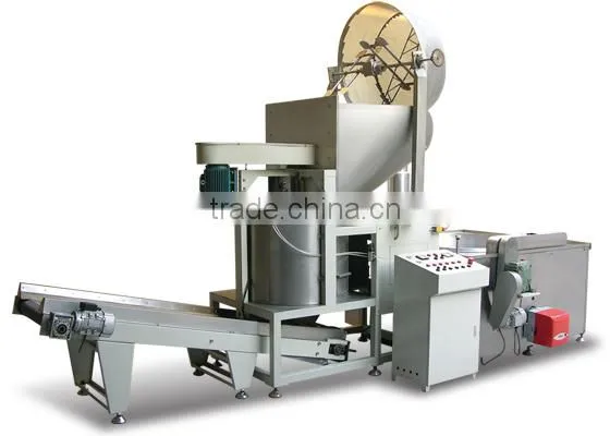 Small Pellet Snack Fryer from jinan dayi machinery