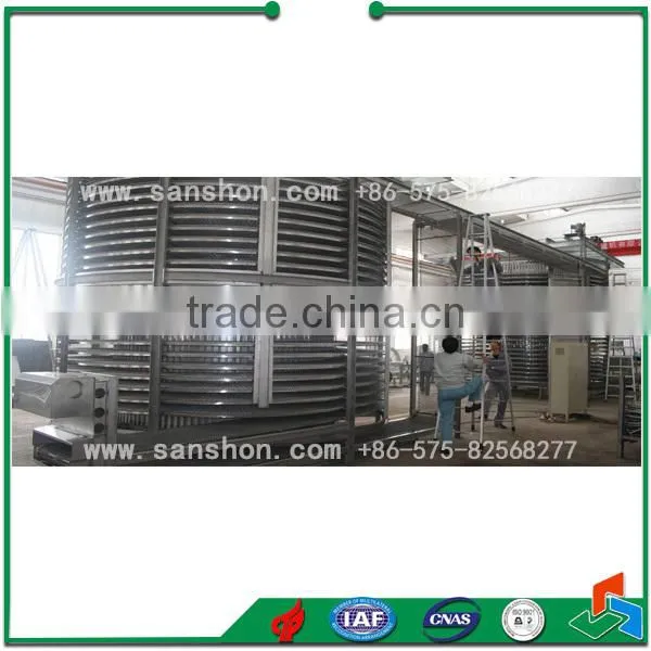 Sanshon SSF Fruit and Vegetable spiral Machine For Frozen Yogurt, quick Freeze Machine