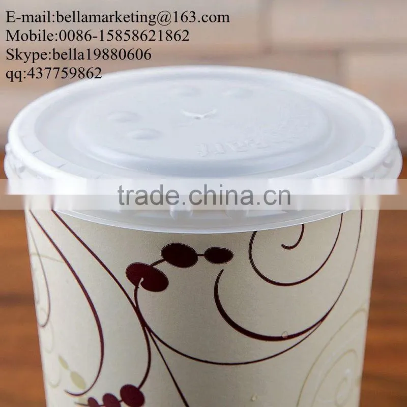 leak-resistant Wholesale disposable cold drink lids for paper cups