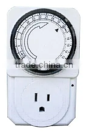 Grow light controller US EU UK AU NZ plug socket daily 24 hour grounded mechanical automatic switch timer for garden greenhouse
