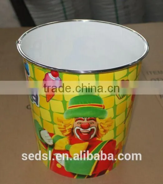 PP material Home use colorful cartoon waste bin