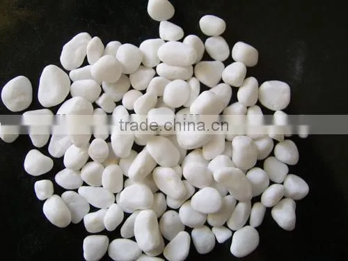Natural white pebble stone