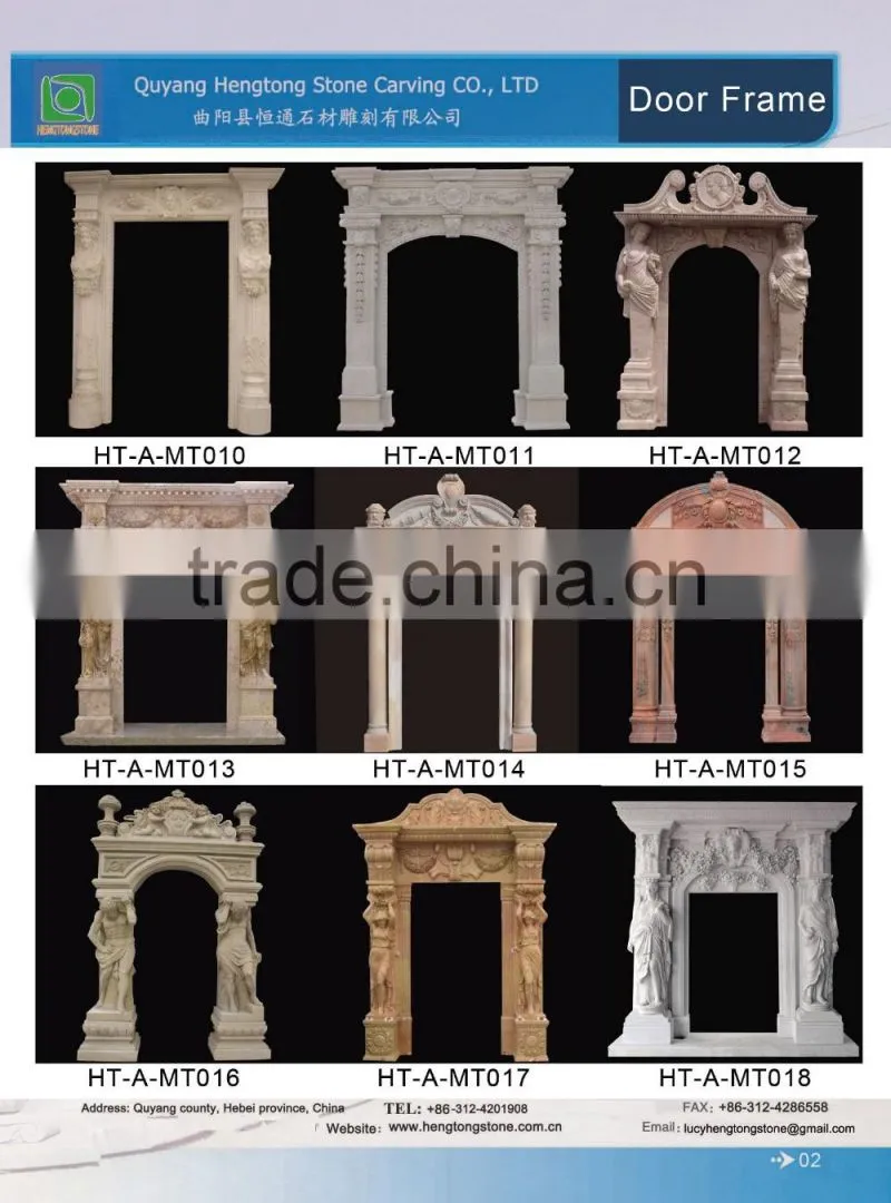 Carving Arch Decorative Marble Door Frame