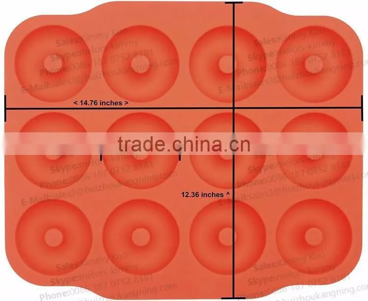 Hot Selling 12 Cup BPA Free Non-stick Silicone muffin pan baking pan
