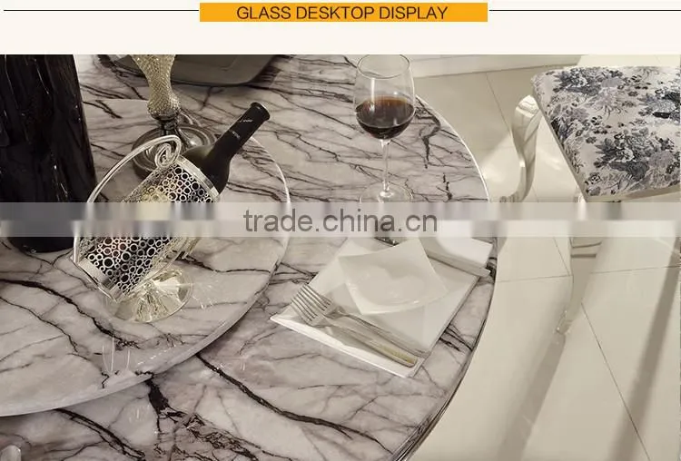 TH381 Home Furniture Oval Marble Top Dining Table Designs