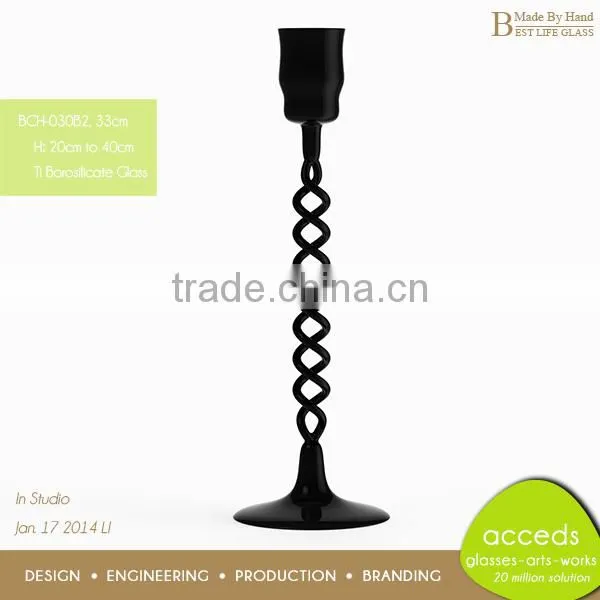 High End Glass Candle Holders For Weddings