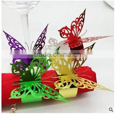 glossy napkin rings for banquet decoration