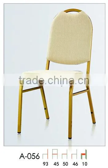 wholesale upholstered stackable steel chair LQ-A056