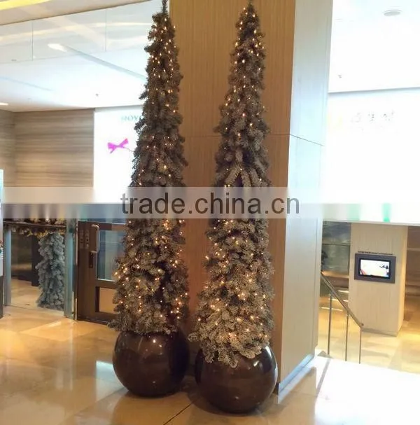 FO-186 Round fiberglass pots for decor