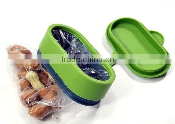 Smart Bag Cap / plastic bag sealing clip / food storage bag cap (large size)