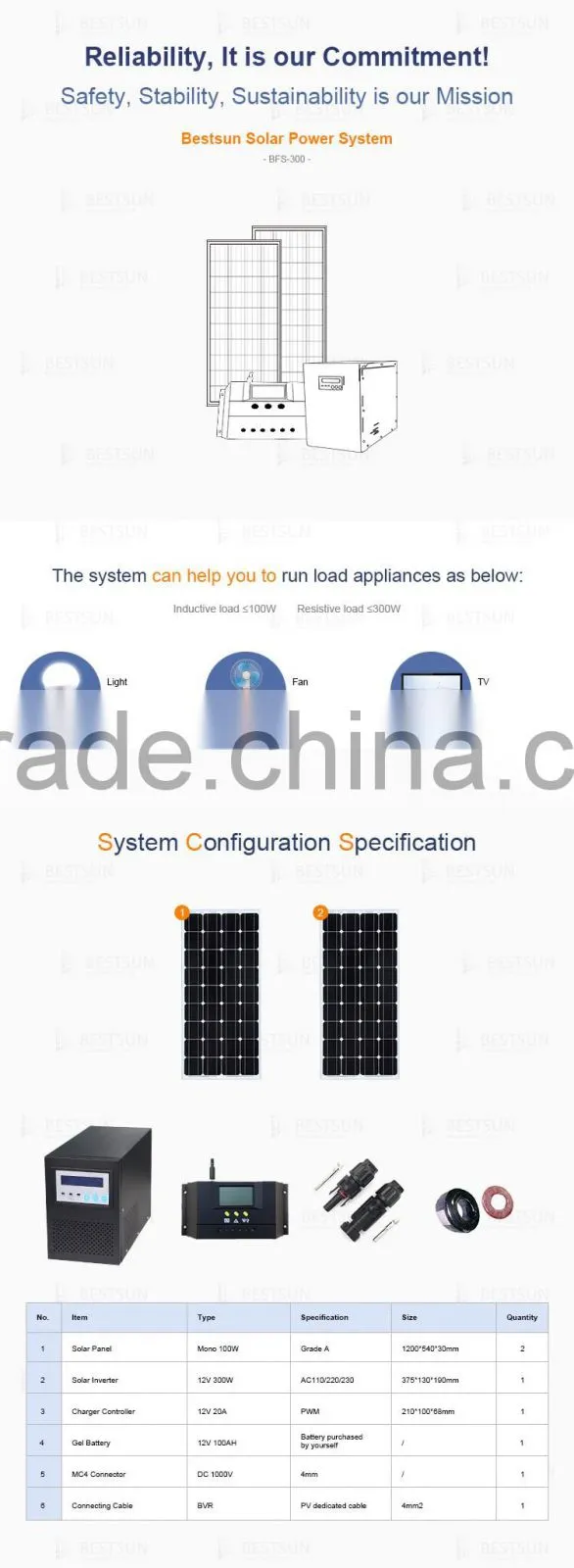 BESTSUN 800W solar energy,solar energy system,solar energy product