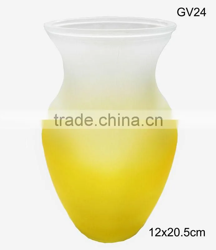 elegant glass decorative vase