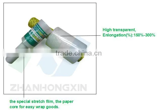 top stretch film mini lldpe stretch film for hand wrap shrinking