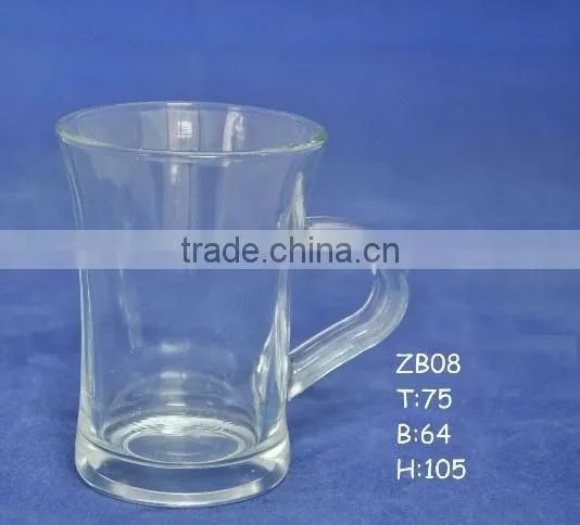 6oz 8oz 10oz 12oz Caffe Latte Espresso Cappuccino color printing glass coffee mug