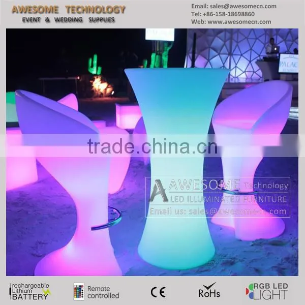 outdoor events party glowing led bar stools (BS100)