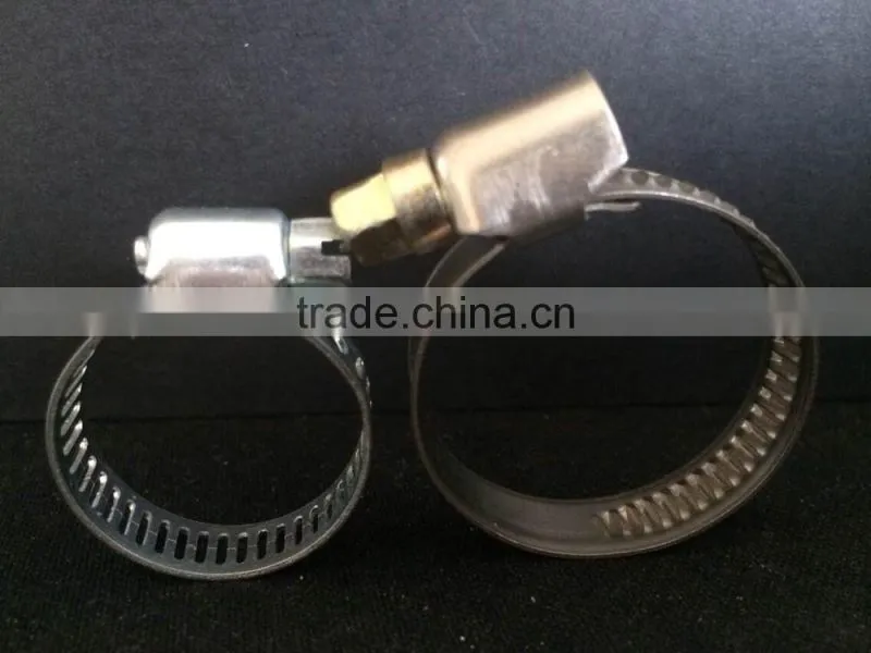 nylon rope clamps/nylon spring clip/stainless steel round hose clips