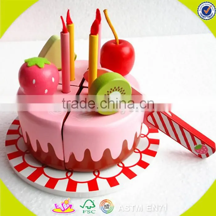 wholesale top quality wooden fruit cutting toy, DIY kids wooden vegetables cutting toy, role play wooden cutting toy W10B099