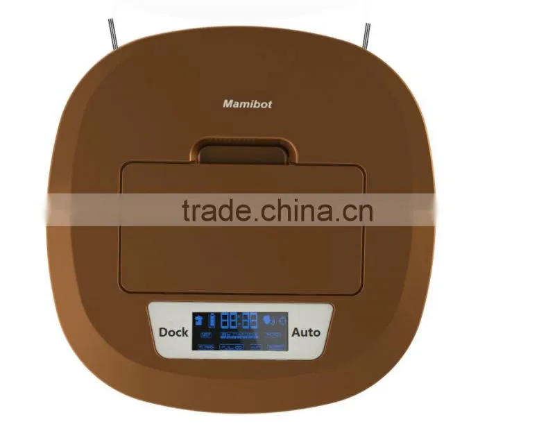 automatic intelligent bagless robot vacuum cleaner with two side brushes