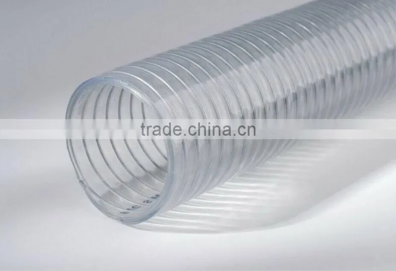 Spiral steel wire reinforced hose pvc hose