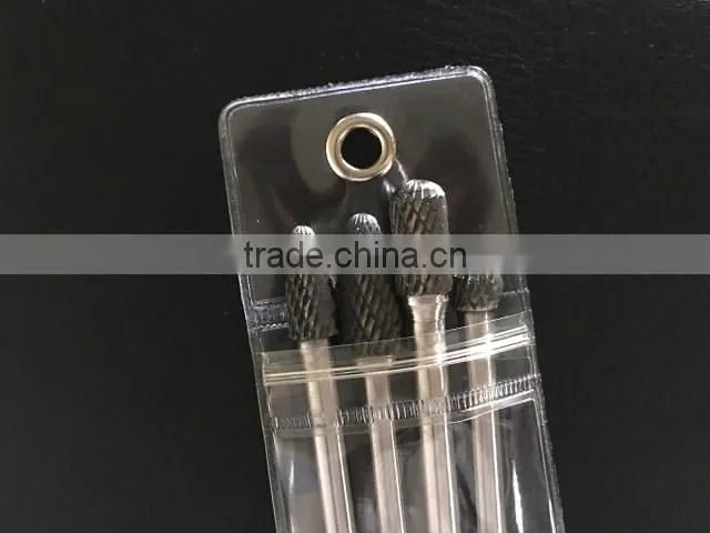 4PC Long Shank Carbide Rotary Burr With Vinyl Pouch