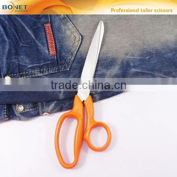 S14018O CE qualified 8-1/2" hot sale good quality tailor ABS plastic handle dressmaker sewing scissors