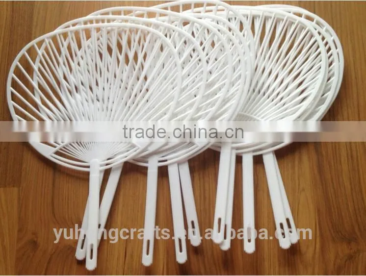 Round promotional pp hand fan