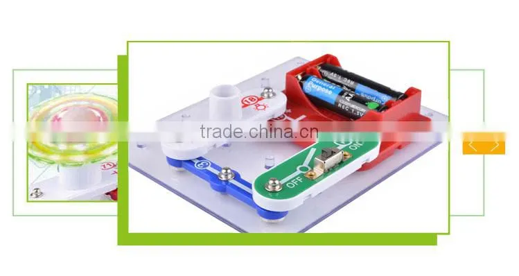 Kids Educational Toy Assembled Lamp Electronic Block Kit