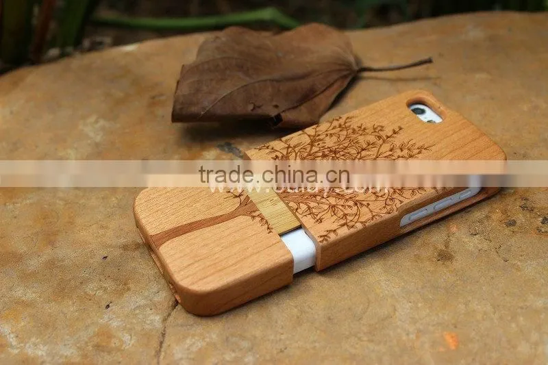 wood ipone 5 case and bamboo ipone 5s case wholesale