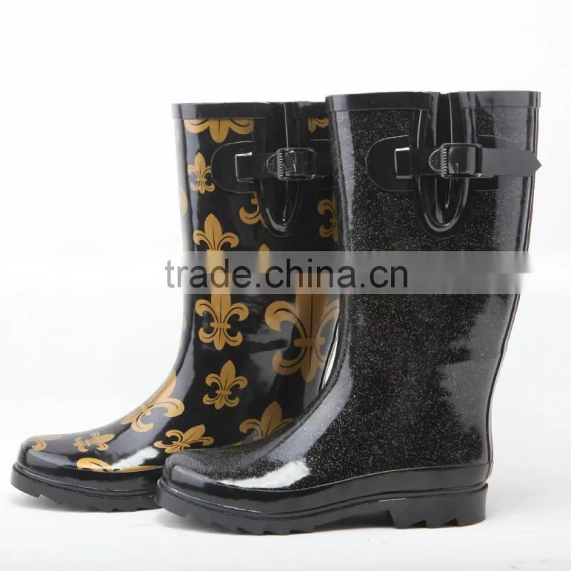 fashion and good quality woman rubber rain boots