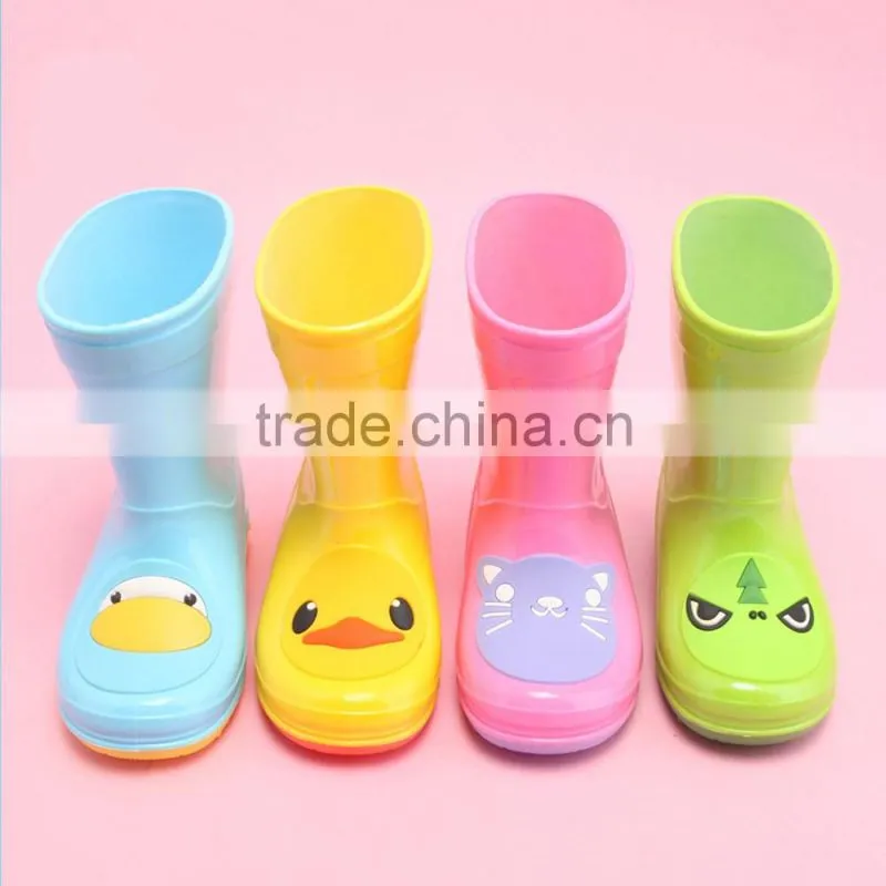 kids children PVC rain boots reach standard