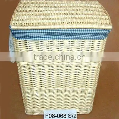 Cheap Wicker Laundry Basket of 3 PCS--squar shape