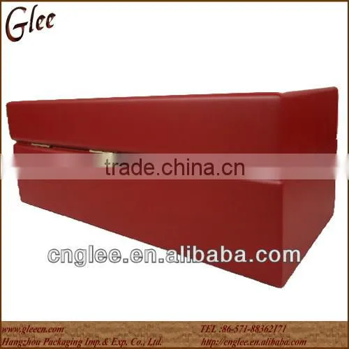 Excellent Red color Double Lovers Wooden Watch Box